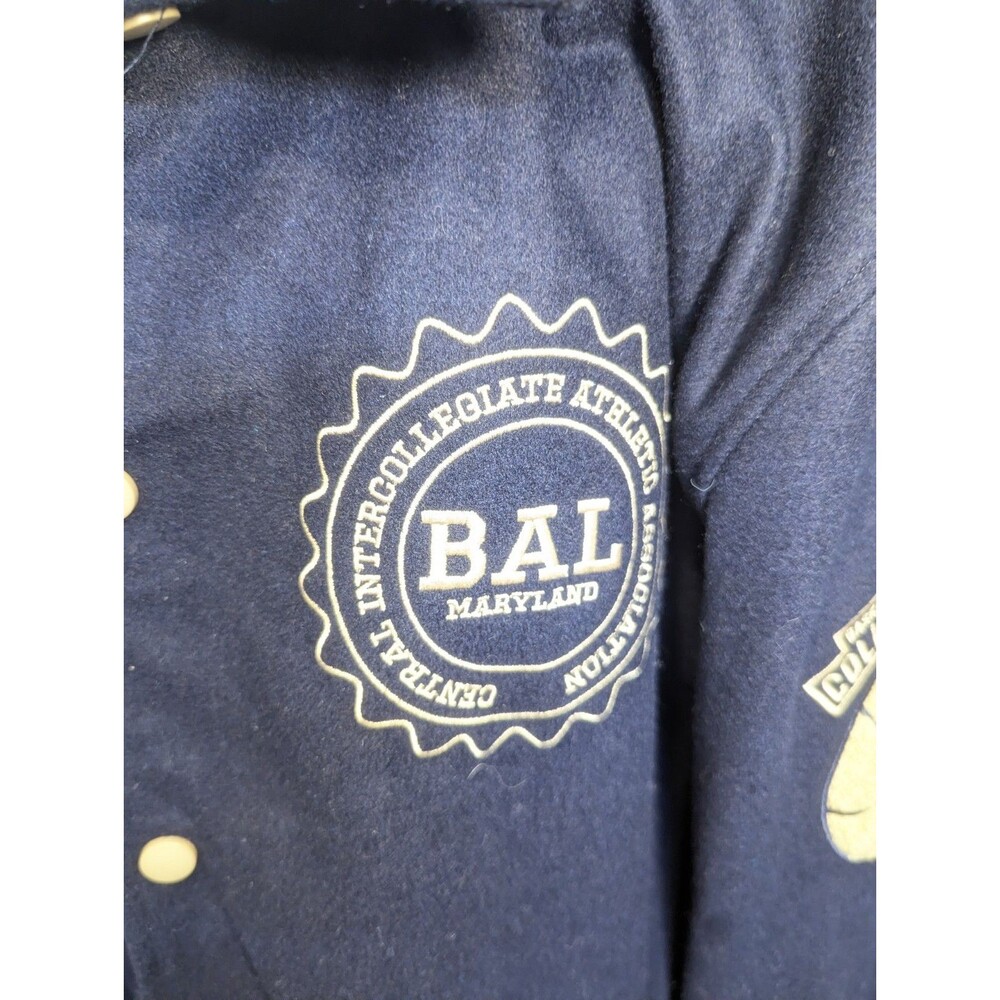 Collegiate Luxe CIAA 1912 Varsity Jacket Men 4XL Navy Blue Wool Chenille... - Picture 8 of 10
